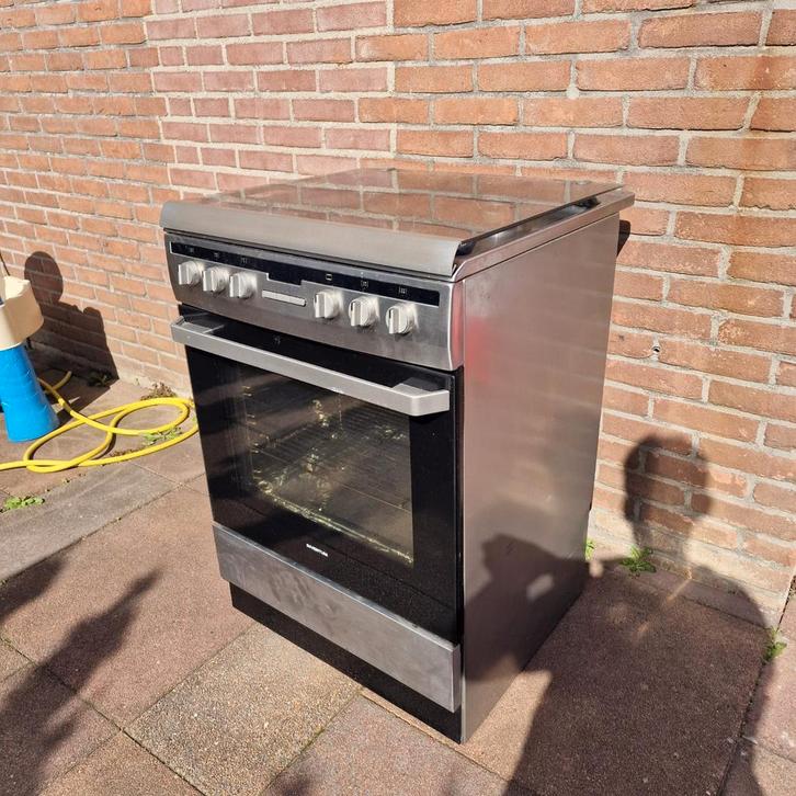 Inventum gasfornuis met elektrische oven 4 pits, Witgoed en Apparatuur, Fornuizen, Zo goed als nieuw, Vrijstaand, Gas, 4 kookzones