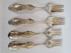 MAG WEG VOOR SMELTWAARDE: 4 NL ZILVER VORKEN 1853 / 1875, Ophalen of Verzenden, Zilver