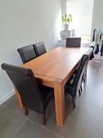 Eettafel met 6 stoelen. Gratis afhalen, Ophalen, Gebruikt