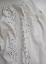 Gordijn naturel met geborduurde bloemenranken, Oosterveldweg 15, 7274 DZ, Verzenden, Zo goed als nieuw, 200 cm of meer