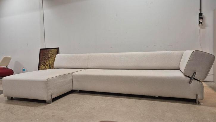 Exclusieve Leolux collana design bank met chaise longue, Huis en Inrichting, Banken | Bankstellen, Zo goed als nieuw, Hoekbank