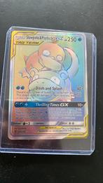 Slowpoke & Psyduck GX TAGTEAM Holo Foil Pokemonkaart, Ophalen of Verzenden, Zo goed als nieuw, Losse kaart, Foil