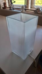 schermerlamp, Huis en Inrichting, Lampen | Tafellampen, Ophalen, Gebruikt, Glas, Minder dan 50 cm