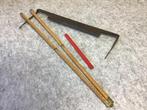 Oud  Haalmes  Trekmes Schilmes met Duimstok, Antiek en Kunst, Antiek | Gereedschap en Instrumenten, Ophalen of Verzenden