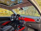 Opel ADAM 1.4 Zwart-Rood Panoramadak - Stuur/stoelverwarming, Auto's, Voorwielaandrijving, 4 cilinders, 4 stoelen, Zwart