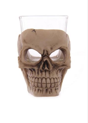 Gruwelijke, Schedel Shotglaasje, skull, glas, mancave, man beschikbaar voor biedingen
