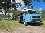 Volkswagen T3 Camper 1.9 WBX, Auto's, Voorwielaandrijving, Blauw, Origineel Nederlands, Handgeschakeld