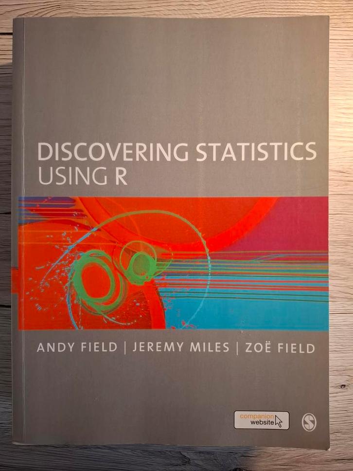 Discovering Statistics Using R - Andy Field, Boeken, Studieboeken en Cursussen, Zo goed als nieuw, WO, Gamma, Ophalen of Verzenden