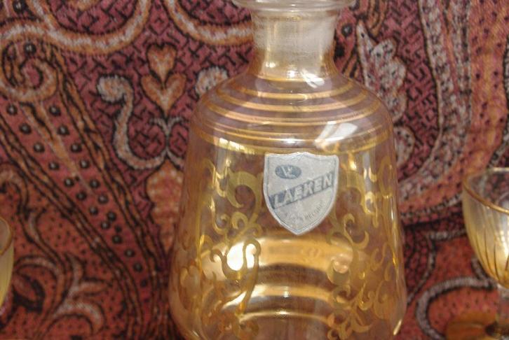 Karaf met glaasjes, Antiek en Kunst, Curiosa en Brocante, Ophalen of Verzenden