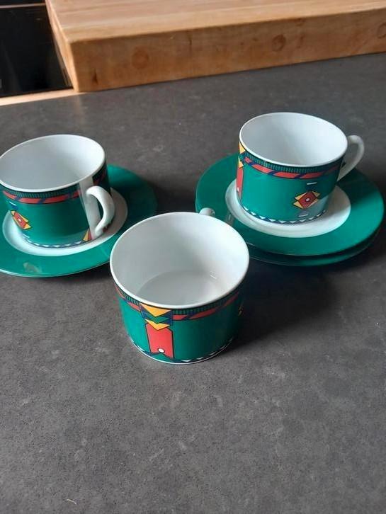 Vintage Kahla Change servies kop en schotels, Antiek en Kunst, Antiek | Servies compleet, Ophalen of Verzenden