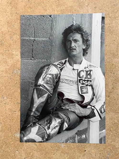Org z/w foto 20x30 cm Jack Middelburg uitgeput na GP Rijeka, Verzamelen, Automerken, Motoren en Formule 1, Nieuw, Motoren, Verzenden