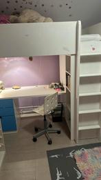 Hoogslaper ikea met bureau en kast, Ophalen, Zo goed als nieuw, Hoogslaper