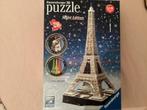 Eiffeltoren 3D puzzel met lamp, Hobby en Vrije tijd, Denksport en Puzzels, Ophalen, Minder dan 500 stukjes, Zo goed als nieuw