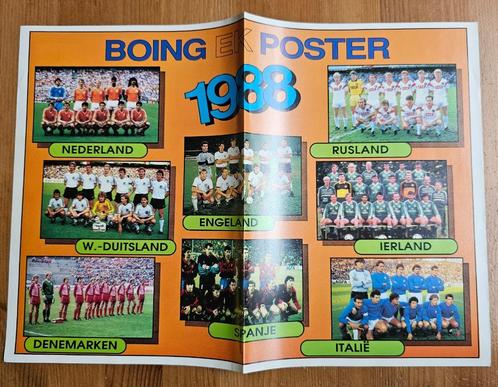 1988 Boing EK Poster met het winnaars team van Nederland!, Verzamelen, Sportartikelen en Voetbal, Zo goed als nieuw, Poster, Plaatje of Sticker