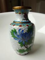 Vintage Chinees glas emaille cloisonne vaasje. jaren '50, Antiek en Kunst, Antiek | Emaille, Ophalen of Verzenden
