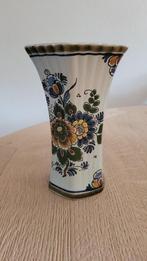 Delft Polychroom Holland Handwerk vaasje met bloemmotief, Ophalen