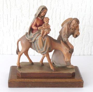 Beeld Jozef, Maria, Jezus op een ezel ( vlucht naar Egypte ) beschikbaar voor biedingen