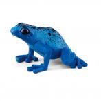 Schleich 14864 blauwe pijlgifkikker, dierfiguur, Verzenden, Zo goed als nieuw, Reptiel of Amfibie, Beeldje of Figuurtje