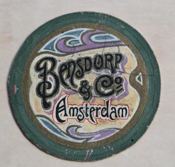 043) ORIGINEEL ONTWERP BENSDORP & CO AMSTERDAM  JUGENDSTIL  beschikbaar voor biedingen