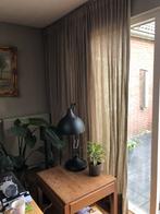 Linnen Gordijnen eventueel met gordijnrails, Huis en Inrichting, Stoffering | Gordijnen en Lamellen, Ophalen, Gebruikt, Beige