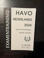 Examentraining havo nederlands 2024, Ophalen of Verzenden, Gelezen, HAVO, Nederlands