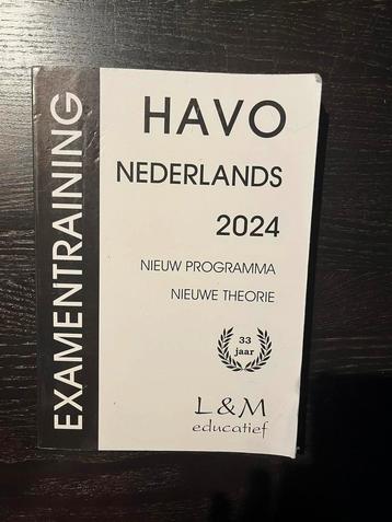 Examentraining havo nederlands 2024 beschikbaar voor biedingen