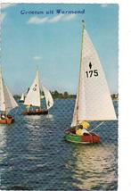 Warmond (ZH) Groeten uit 1963.(Zeilsport), Verzamelen, Ansichtkaarten | Nederland, Verzenden, 1960 tot 1980, Gelopen, Zuid-Holland