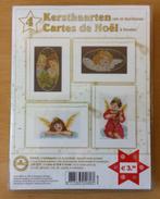 Kerstmis - 4 Kerstkaarten Pakket Engeltjes - DMC, Ophalen of Verzenden, Zo goed als nieuw, Handborduren, DMC