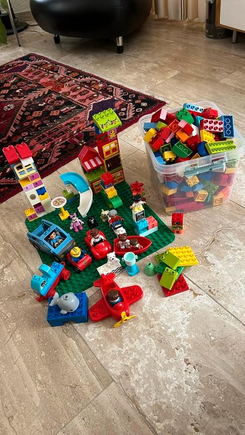 Grote partij duplo dieren voertuigen poppetjes, Kinderen en Baby's, Speelgoed | Bouwstenen, Gebruikt, Overige merken, Ophalen of Verzenden