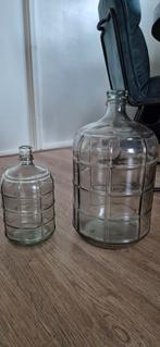 Set van 2 glazen vazen, Ophalen, Gebruikt, Overige kleuren, Glas
