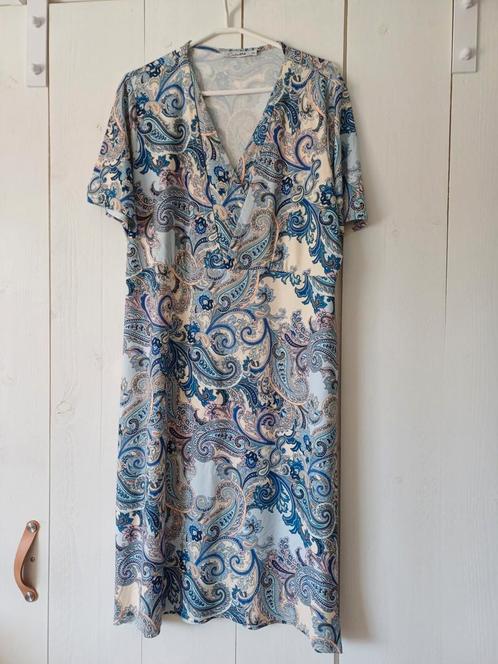 👗 Japon Cadadia College Style mt xxl/44/46, Kleding | Dames, Jurken, Zo goed als nieuw, Maat 46/48 (XL) of groter, Blauw, Onder de knie