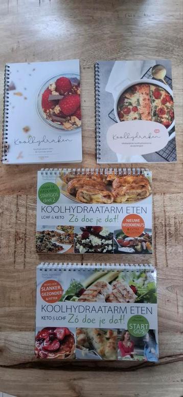 4 Koolhydraatarm Kookboeken + Weekmenu's beschikbaar voor biedingen