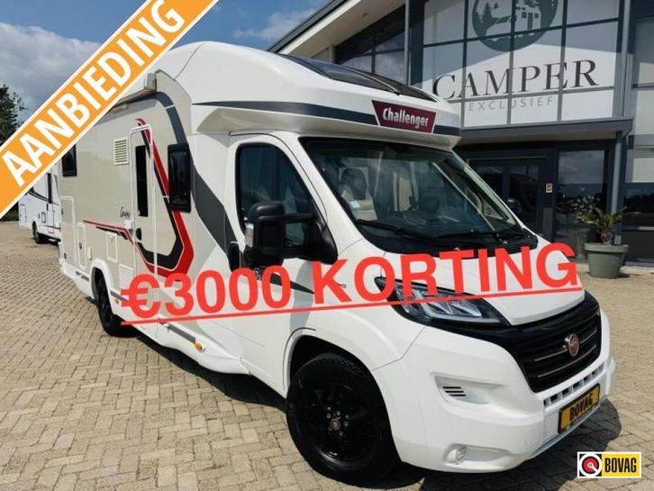 HERFSTSHOW KORTING Challenger Graphite 337 GA Automaat, Caravans en Kamperen, Campers, Bedrijf, tot en met 5, Half-integraal, Challenger