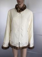 D754 Creenstone maat 36=S: winterjas jas jack winter wit