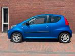 Peugeot 107 Airco elektrische ramen Blauw, Auto's, Voorwielaandrijving, Zwart, 68 pk, Origineel Nederlands