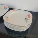 6 gebaksbordjes met 1 ophangbord, Huis en Inrichting, Keuken | Servies, Ophalen of Verzenden, Zo goed als nieuw, Overige stijlen