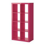 Hoogglans Expedit roze 8 vakkenkast, Huis en Inrichting, Kasten | Boekenkasten, 50 tot 100 cm, Gebruikt, Ophalen