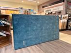 Hoofdbord bed velours blauw 2 persoons, Ophalen, Blauw, 180 cm, 200 cm