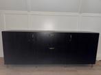 Zwarte kast met gouden accenten, Huis en Inrichting, Ophalen, 150 tot 200 cm, Zo goed als nieuw, Minder dan 100 cm