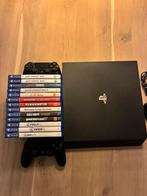 Playstation 4 pro 1tb incl 2 controllers / 13 spellen, Ophalen, Met 2 controllers, 1 TB, Pro