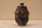 Marokkaanse pot met deksel 48131, Gebruikt, Overige kleuren, Aardewerk of Porselein, Ophalen of Verzenden