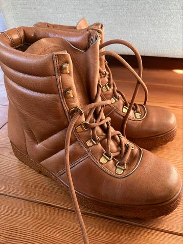 ❤️️ Italiaans VINTAGE leren boots laarzen wandelschoen bruin beschikbaar voor biedingen