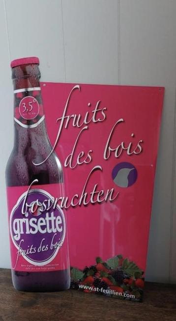 Metalen reclamebord Grisette fruit des bois beschikbaar voor biedingen