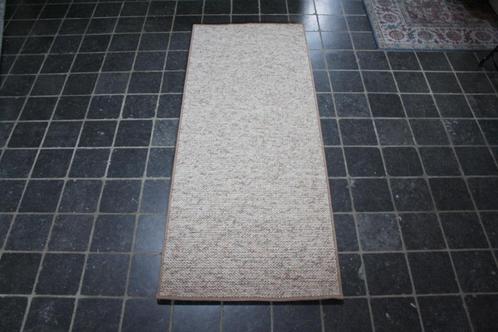Vloerkleed / loper Wolly beige / bruin naturel 80 x 200 cm, Huis en Inrichting, Stoffering | Tapijten en Kleden, Zo goed als nieuw