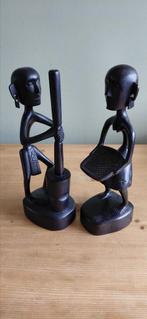 Set -stel houtsnijwerk Azië, Antiek en Kunst, Ophalen of Verzenden