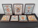 Zeven Cloisonné tegels koningshuis, Verzamelen, Koninklijk Huis en Royalty, Ophalen of Verzenden, Gebruikt, Nederland
