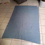 vintage wollen deken jaren 60, Gebruikt, Eenpersoons, Blauw, Ophalen of Verzenden