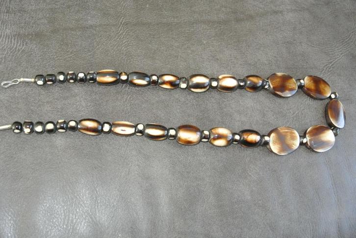 Bakeliet ketting Oude kralen ketting, Sieraden, Tassen en Uiterlijk, Antieke sieraden, Ketting, Overige materialen, Ophalen