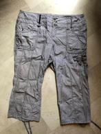 V) H162 miss etam witte broek  capri met fijn zwart lijntje, Verzenden, Wit, Maat 42/44 (L), Zo goed als nieuw
