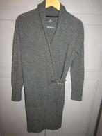 G609 HV Polo mt S jurk donkergrijs gebreid lamswol riempje, Verzenden, Zo goed als nieuw, Knielengte, HV Polo